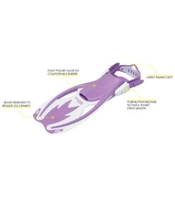 CRESSI Kids' Rocks Fins -Swimming Equipment Store 5665902821544 lilacwhite 5a