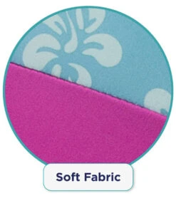 Kids' Printed Swim Vest With Safety Strap -Swimming Equipment Store 5665917501608 pinkblue 7a