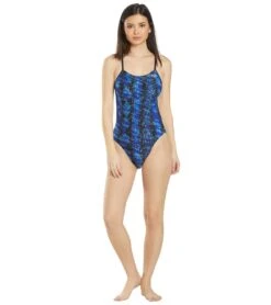 Women's Edge Swan Back One Piece Swimsuit 10 Women's Edge Swan Back One Piece Swimsuit -Swimming Equipment Store 5666074689704 blue 4a