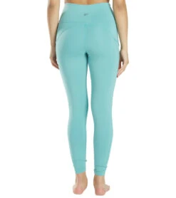 High Waisted Go-To Pocket 7/8 Leggings 25" -Swimming Equipment Store 5666315894952 agategreen 3a