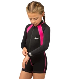 CRESSI Girls' Long Sleeve Spring Suit -Swimming Equipment Store 5666873966760 blackpink 4a