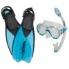 Giglio Silicone Mask, Fast Tech Dry Snorkel, And Sprint Fin Set -Swimming Equipment Store 5666874523816 blue 1a