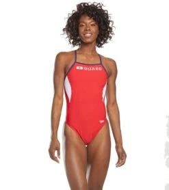 Speedo Lifeguard Energy Back One Piece Swimsuit -Swimming Equipment Store 5667052847272 usred 4a