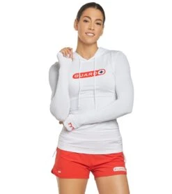 TYR Women's Guard Long Sleeve Rashguard Hoodie