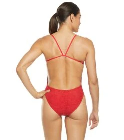 TYR Women's Guard Mantra Cutoutfit One Piece Swimsuit -Swimming Equipment Store 5667158327464 red 3a