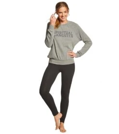 Spiritual Gangster SG Varsity Old School Pullover -Swimming Equipment Store 5668142055592 heathergrey 4a