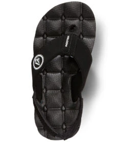 Volcom Boys' Recliner Sandal (Little Kid) -Swimming Equipment Store 5668314742952 blackwhite 3a