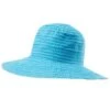 Girl's Petite Scrunchie Hat (5-12 Years) -Swimming Equipment Store 5668924063912 turquoisewhite 1a
