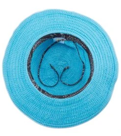 Girl's Petite Scrunchie Hat (5-12 Years) 7 Girl's Petite Scrunchie Hat (5-12 Years) -Swimming Equipment Store 5668924063912 turquoisewhite 3a