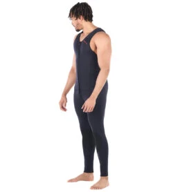 Level Six Men's Farmer John Front Zip Long John Neoprene Wetsuit -Swimming Equipment Store 5669079744680 black 4a
