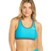 TYR Women's Competitor Racerback Tri Bra -Swimming Equipment Store 5669492654248 turqgrey 1a