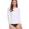 Xcel Women's VentX Long Sleeve Swim Shirt 2 Xcel Women's VentX Long Sleeve Swim Shirt -Swimming Equipment Store 5669565366440 white 1a