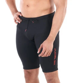 Level Six Men's 0.5MM Lunch Box Neoprene Wetsuit Short -Swimming Equipment Store 5669911888040 black 4a