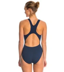 Lifeguard Wide Strap One Piece Swimsuit -Swimming Equipment Store 5670012453032 navy 3a
