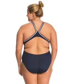 Lifeguard Plus Size DBX Back One Piece Swimsuit -Swimming Equipment Store 5670062850216 guardnavy 3a