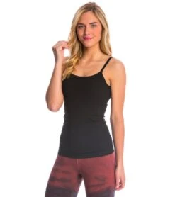 Scoop Back Yoga Tank Top With Bra -Swimming Equipment Store 5670474645672 black 3a