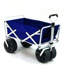 All-Terrain Heavy Duty Collapsible Beach Wagon -Swimming Equipment Store 5670557712552 bluewhite 4a