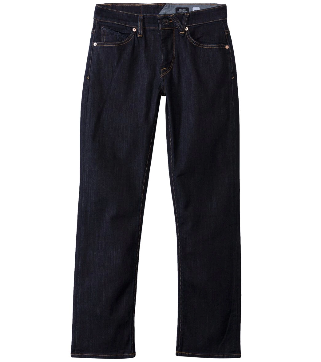 Volcom Men's Solver Modern Straight Fit Jean 5 Volcom Men's Solver Modern Straight Fit Jean - Image 3