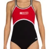 Female Color Block Lifeguard One Piece Swimsuit -Swimming Equipment Store 5672510226600 2t