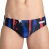 Arena Men's Team Painted Stripes Brief Swimsuit -Swimming Equipment Store 5677506724008 blackmultiwhite 1a