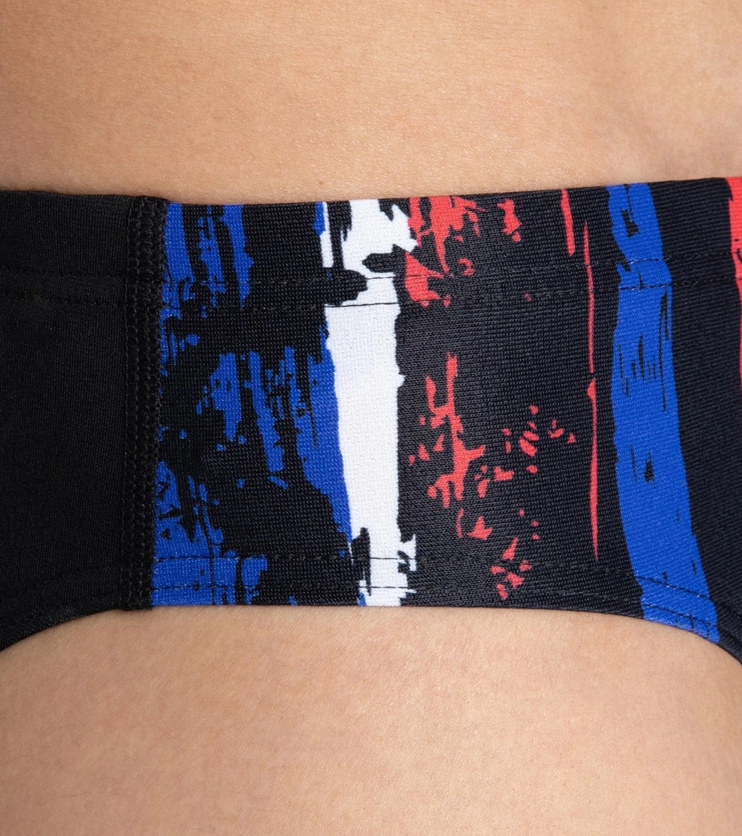 Arena Men's Team Painted Stripes Brief Swimsuit 7 Arena Men's Team Painted Stripes Brief Swimsuit - Image 5