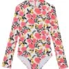 Billabong Long Sleeve One Piece Swimsuit (Little Kid, Big Kid) 1 Billabong Long Sleeve One Piece Swimsuit (Little Kid, Big Kid) -Swimming Equipment Store 5678882422952 multi 1a