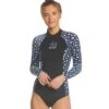 Xcel Womens Ocean Ramsey Axis 2mm Long Sleeve Back Zip Spring Suit -Swimming Equipment Store 5680475504808 blackwhaleshark 1a