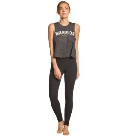 Spiritual Gangster Warrior Crop Tank -Swimming Equipment Store 5680767303848 vintageblack 4a