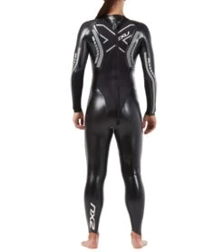 2XU Women's P:1 Propel Tri Wetsuit -Swimming Equipment Store 5681935745192 blacksilver 3a