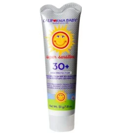 California Baby Super Sensitive Broad Spectrum SPF 30+ Sunscreen, No Fragrance