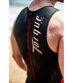 TYR Men's Torque Pro Swim Skin -Swimming Equipment Store 5684316405928 blackred 6a