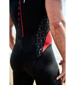 TYR Men's Torque Pro Swim Skin -Swimming Equipment Store 5684316405928 blackred 7a