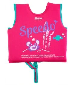 Speedo Girls' Learn To Swim Printed Neoprene Swim Vest (2yrs-6yrs) -Swimming Equipment Store 5686210396328 berrygrape 2a