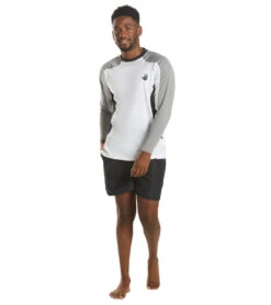 Body Glove Men's Performance Loose Fit Long Sleeve Surf Shirt -Swimming Equipment Store 5686922248360 white 4a