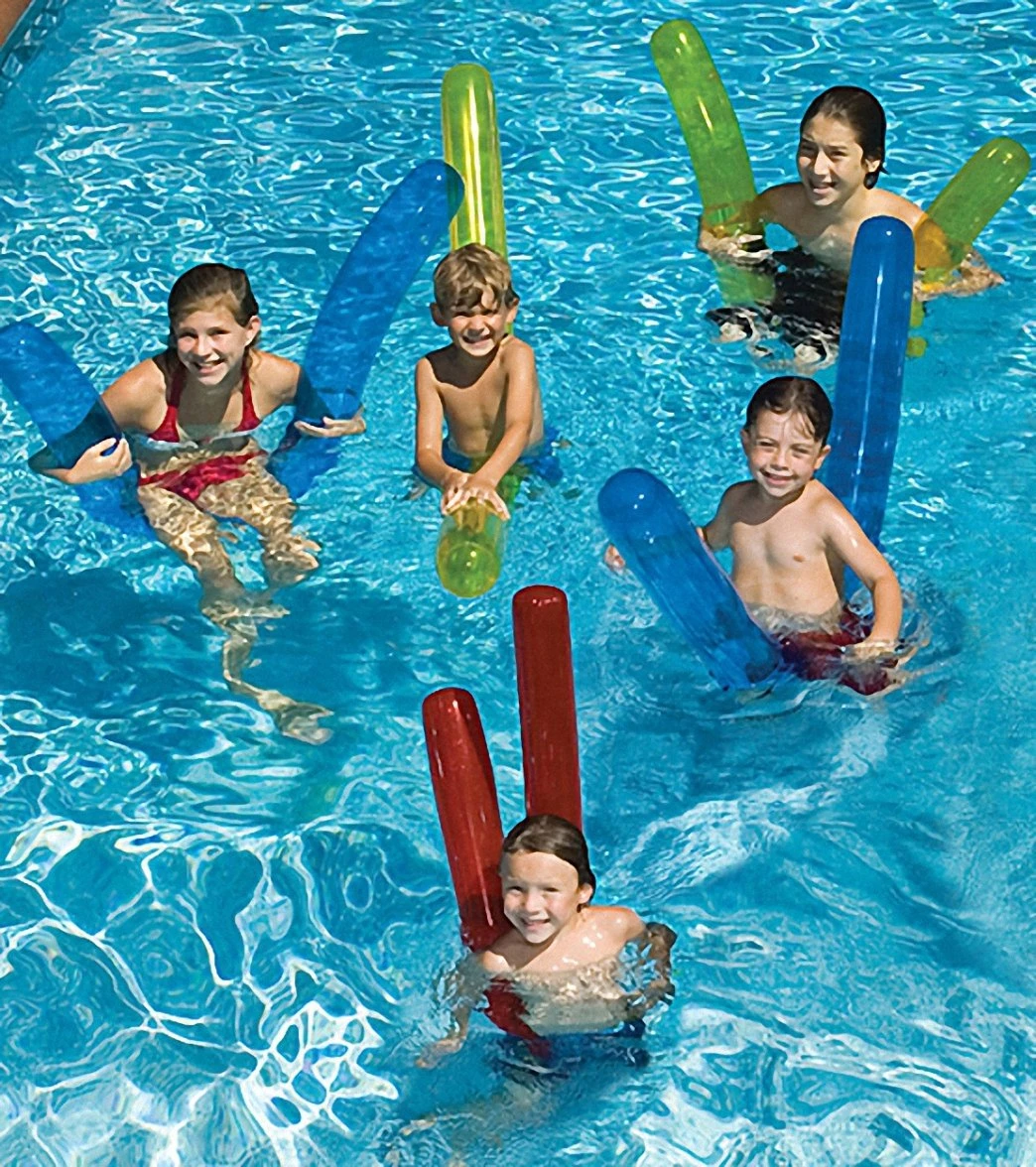 Swimline 72" Inflatable Pool Noodles (6 Pack) 3 Swimline 72" Inflatable Pool Noodles (6 Pack)
