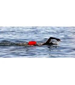 The SaferSwimmer FLOAT Swim Buoy 25"x12" -Swimming Equipment Store 5688676286632 orange 3a