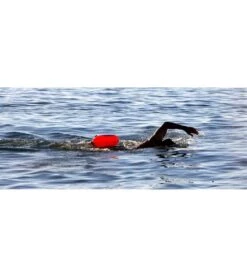 The SaferSwimmer FLOAT Swim Buoy 23"x10" -Swimming Equipment Store 5688677204136 orange 3a