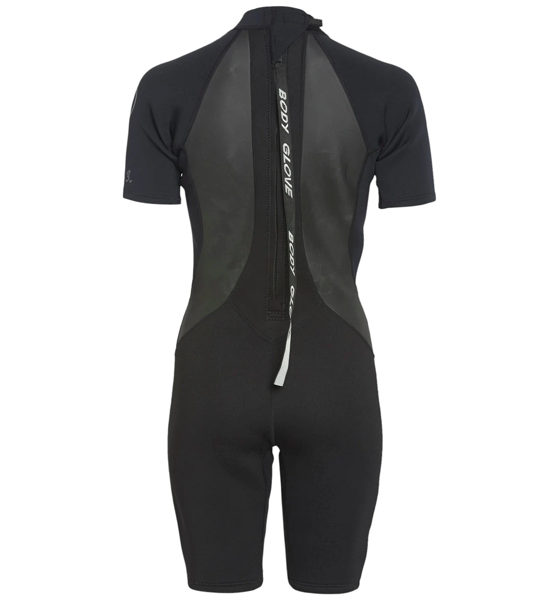 Body Glove Women's 2/1mm PRO 3 Back Zip Short Sleeve Springsuit Wetsuit 4 Body Glove Women's 2/1mm PRO 3 Back Zip Short Sleeve Springsuit Wetsuit - Image 2