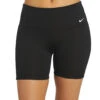 Nike Women's 6" Chlorine Resistant Essential Kick Swim Short -Swimming Equipment Store 6100144554152 black 1a
