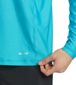 Men's L/S UPF 50+ Comfort Fit Rashguard -Swimming Equipment Store 6175076810920 oceanblue 5a