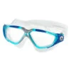 AQUASPHERE Vista Clear Lens Mask -Swimming Equipment Store 6215487979688 turquoisebluesilver 1a