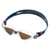 AQUASPHERE Kayenne Compact Fit Polarized Lens Goggle -Swimming Equipment Store 6215490240680 brownpolarizedwhitegrey 1a