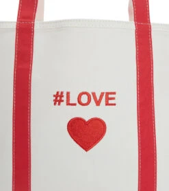 #LOVE "Heart" Beach Tote -Swimming Equipment Store 6287103230120 red 4a