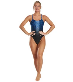 TYR Women's Odyssey Cutoutfit One Piece Swimsuit -Swimming Equipment Store 6663787905192 blue 4a