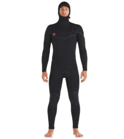 Body Glove Men's Red Cell 5/4/3mm Hooded Slant Zip Full Wetsuit