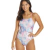Unicorn Dreams Foil Micro Back One Piece Swimsuit -Swimming Equipment Store 6761084289192 bluemulti 1a