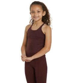 Girl Elevated Cheetah Support Tank -Swimming Equipment Store 6766283227304 burgundycheetah 4a