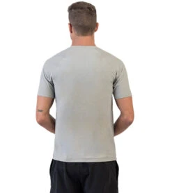 Men's Reign Short Sleeve Shirt -Swimming Equipment Store 6832643899560 lightgrayheather 3a