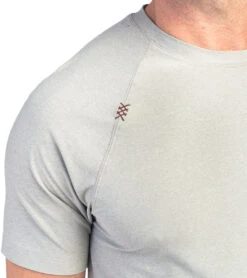 Men's Reign Short Sleeve Shirt -Swimming Equipment Store 6832643899560 lightgrayheather 4a