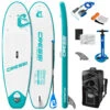 CRESSI Element Small All Around 8’2’’ Inflatable SUP Set -Swimming Equipment Store 6856348795048 whiteaqua 1a